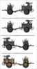 Picture of 1/35 WWII German IF-5 Horse Drawn MG Wagon with Zwillingslafette 36 (two horese & three figures - Riich Models RV35012