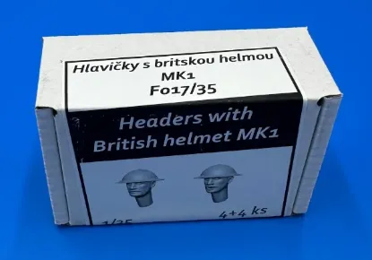 Picture of 1/35 Headers with British helmet MK1 - Firma49 F017/35