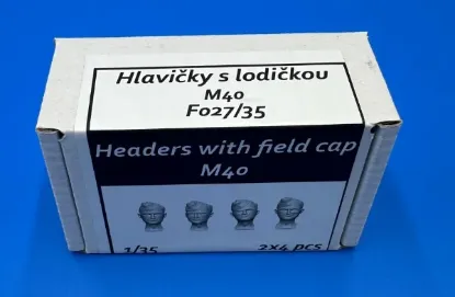 Picture of 1/35 Headers with field cap M40 - Firma49 F027/35