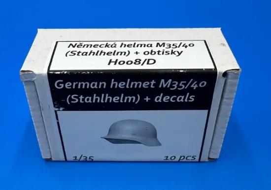 Picture of 1/35 German helmet M35/40 (Stahlhelm) + decals - Firma49 H008/D