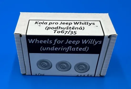 Picture of 1/35 Wheels for Jeep Willys with chains (underinflated) - Firma49 T067/35