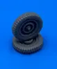 Picture of 1/35 Wheels for Jeep Willys with chains (underinflated) - Firma49 T067/35