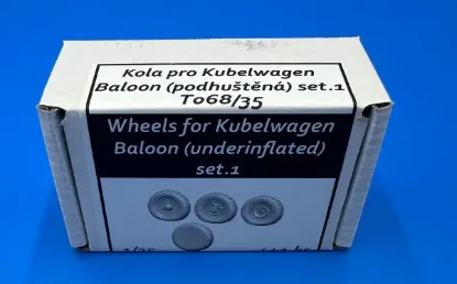 Picture of 1/35 Wheels for Kübelwagen - Baloon (underinflated) set.1 - Firma49 T068/35
