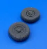 Picture of 1/35 Wheels for Kübelwagen - Baloon (underinflated) set.1 - Firma49 T068/35