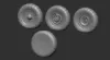 Picture of 1/35 Wheels for Kübelwagen - Baloon (underinflated) set.1 - Firma49 T068/35