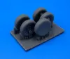 Picture of 1/35 Wheels for Kübelwagen - Baloon (underinflated) set.2 - Firma49 T069/35
