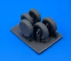 Picture of 1/35 Wheels for Kübelwagen - Baloon (underinflated) set.2 - Firma49 T069/35