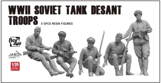 Picture of 1/35 WWII SOVIET TANK DESANT TR00PS - Border BR-004