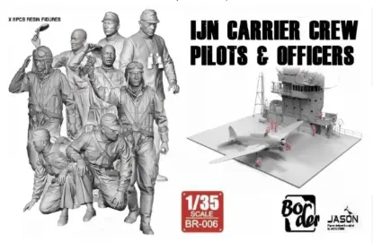 Picture of 1/35 AKAGI IJN Carrier Crew Pilots & Officers - Border BR-006