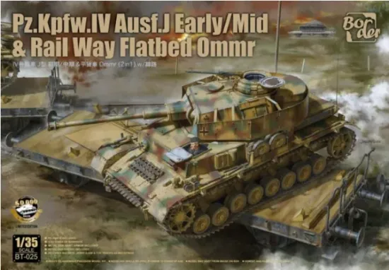 Picture of 1/35 Pz.Kpfw. IV Ausf. J Early / Mid Railway Flatbed Ommr – Border Model BT‑025