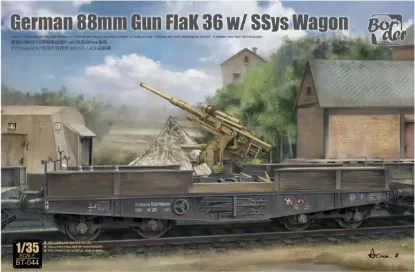 Picture of 1/35 German 88mm Gun Flak 36 with SSys Wagon - Border BT-044
