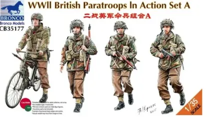 Picture of 1/35 WWII British Paratroops In Action Set A - Bronco Model CB35177