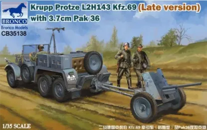 Picture of 1/35 Krupp Protze L 2 H 143 Kfz.69 (Late version) +3.7cm Pak 36 - Bronco Model CB35138