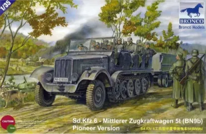 Picture of 1/35 Sd.Kfz.6 - Mittlerer Zugkraftwagen 5t (BN9b) Pioneer Version - Bronco Model CB35041