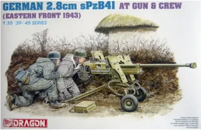 Picture of 1/35 GERMAN 2.8CM SPZB41 AT GUN W/CREW - Dragon Models 6056