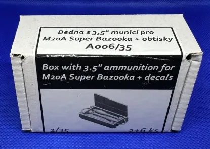 Picture of 1/35 Box with 3.5" ammunition for M20A Super Bazooka - Firma49 A006/35