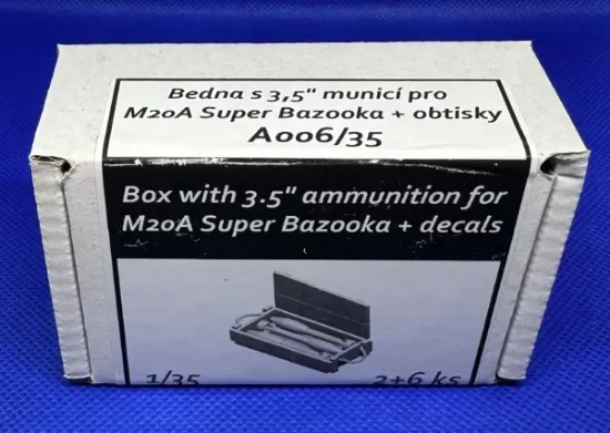 Picture of 1/35 Box with 3.5" ammunition for M20A Super Bazooka - Firma49 A006/35