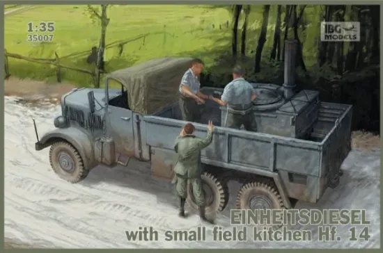 Picture of 1/35 EINHEITS  DIESEL with small field kitchen Hf.14  - IBG 35007