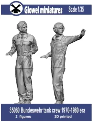 Picture of 1/35 Bundeswehr tank crew 1970-1980 era - Glowel Miniatures 35060