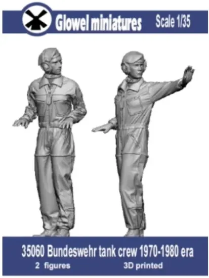 Picture of 1/35 Bundeswehr tank crew 1970-1980 era - Glowel Miniatures 35060