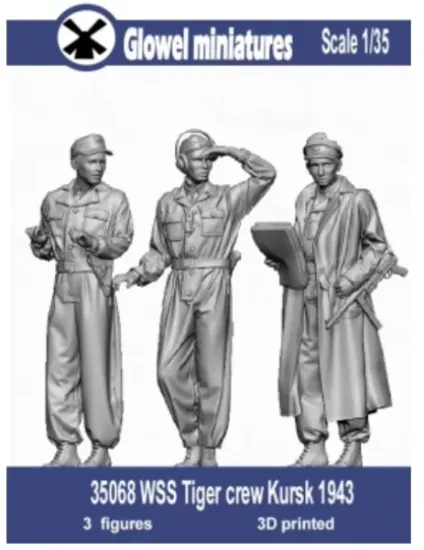 Picture of 1/35 WSS Tiger crew Kursk 1943 - Glowel Miniatures 35068