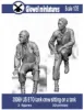 Picture of 1/35 US ETO tank crew sitting on a tank - Glowel Miniatures 35069