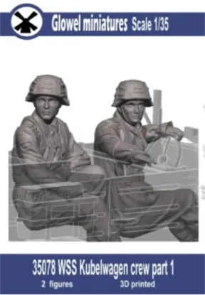 Picture of 1/35 WSS Kubelwagen crew part 1 - Glowel Miniatures 35078