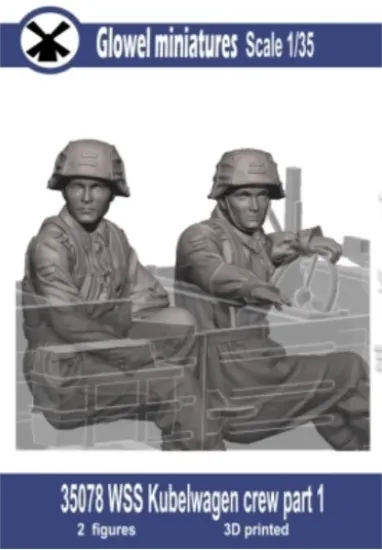 Picture of 1/35 WSS Kubelwagen crew part 1 - Glowel Miniatures 35078
