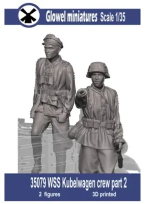 Picture of 1/35 WSS Kubelwagen crew part 2 - Glowel Miniatures 35079