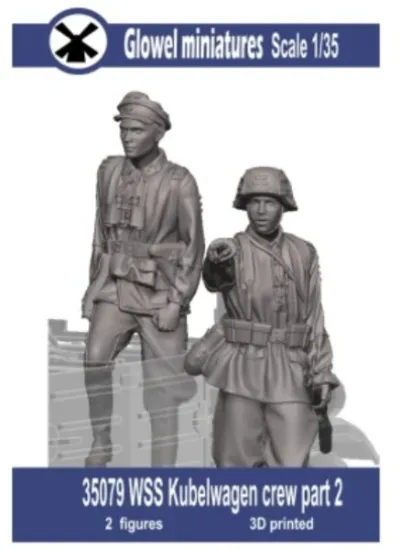 Picture of 1/35 WSS Kubelwagen crew part 2 - Glowel Miniatures 35079