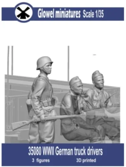 Picture of 1/35 WW2 German truck drivers - Glowel Miniatures 35080