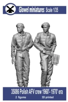 Picture of 1/35 Polish AFV crew 1960'- 1970' era - Glowel Miniatures 35086