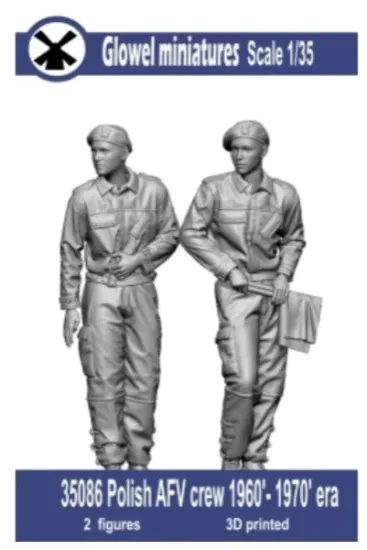 Picture of 1/35 Polish AFV crew 1960'- 1970' era - Glowel Miniatures 35086