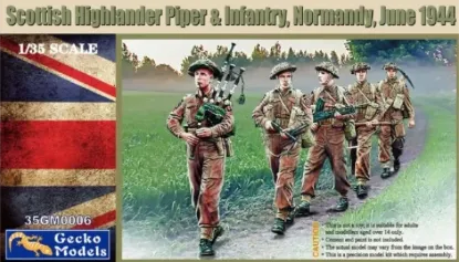 Picture of 1/35 Scottish Highlander Piper & Infantry, Normandy,June 1944 - GECKO 35GM0006