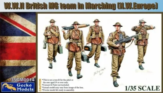 Picture of 1/35 W.W.II British MG Team In March (N.W. Europe) - GECKO 35GM0014