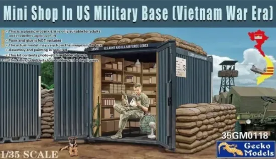 Picture of 1/35 Mini Shop In US Military Base (Vietnam War Era) - GECKO 35GM0118