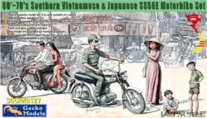 Picture of 1/35 60’~70’s Southern Vietnamese & Japanese Motorbike Set - GECKO 35GM0127