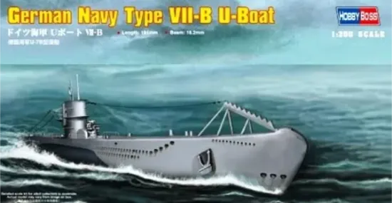 Picture of 1/350 German Navy Type VII-B U-Boat - HOBBY BOSS 83504