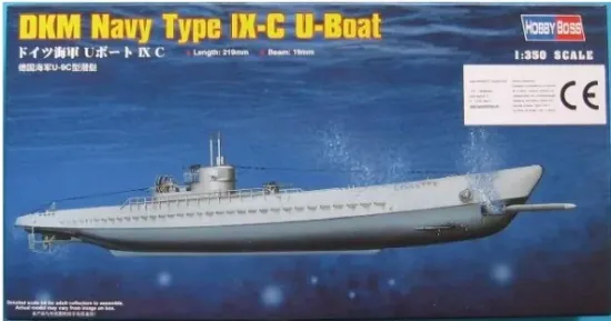 Picture of 1/350 German Navy Type lX-C U-Boat - HOBBY BOSS 83508