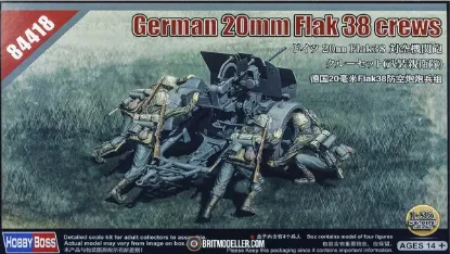 Picture of 1/35 German 20mm Flak 38 early with waffen ss crews - HOBBY BOSS 84418