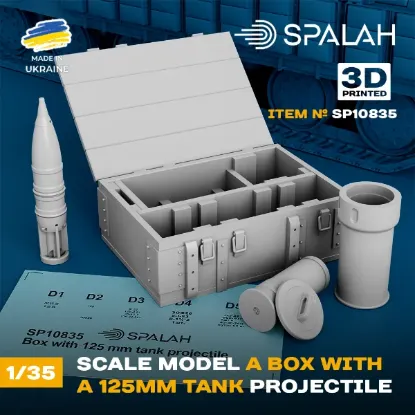 Picture of 1/35 Scale model "A box with 125-mm tank projectile". - Spalah Models SP10835