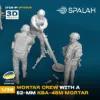 Picture of 1/35 Set of model and figures "Ukranian mortar crew with a 82-mm KBA-48M mortar". - Spalah Models SP10935