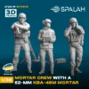 Picture of 1/35 Set of model and figures "Ukranian mortar crew with a 82-mm KBA-48M mortar". - Spalah Models SP10935