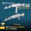 Picture of 1/35 Set of scale models "AK-74 rifle", (7 pcs.). - Spalah Models SP11035