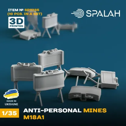 Picture of 1/35 Set of scale models "Anti-personnel mines М18А1", (10 pcs.). - Spalah Models SP11135