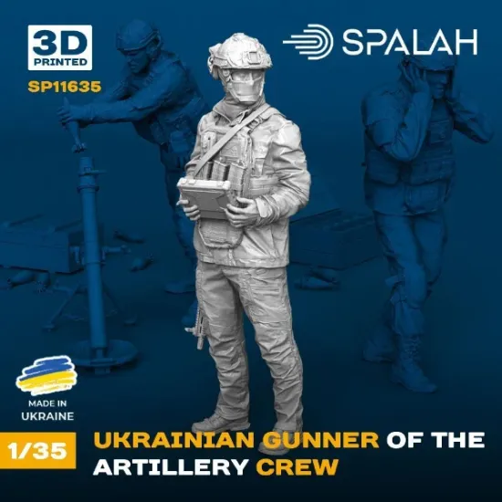 Picture of 1/35 Figure "Ukrainian gunner of the artillery crew". - Spalah Models SP11635