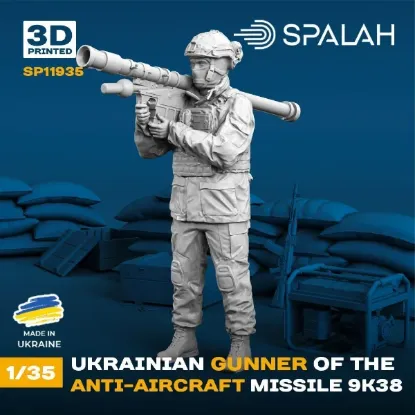 Picture of 1/35 Figure "Ukrainian anti-aircraft gunner of the anti-aircraft missile system 9K38". - Spalah Models SP11935