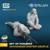 Picture of 1/35 Set of figures "Ukrainian Sniper Couple". - Spalah Models SP12035