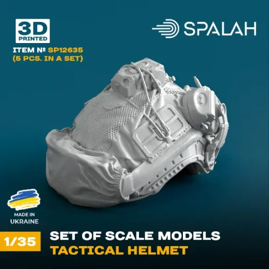 Picture of 1/35 Set of scale models "Tactical helmet", (5 pcs.). - Spalah Models SP12635