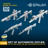 Picture of 1/35 Set of scale models "Automatic rifles: AK-74, AK-74 without magazine, Z10 (UAR-10), AK-105 (ZENITCO), AR-15", (5 pcs.). - Spalah Models SP12735